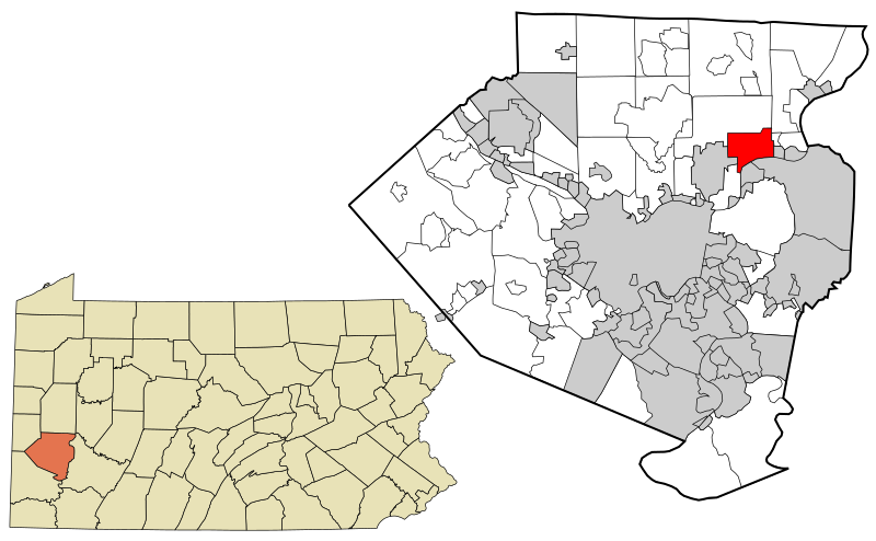 File:Allegheny County Pennsylvania incorporated and unincorporated areas Harmar township highlighted.svg