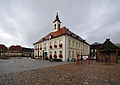 Marktplatz Angermünde mit Rathaus