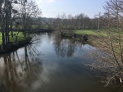 Der Anglin River in Richtung Prissac im Jahr 2017.