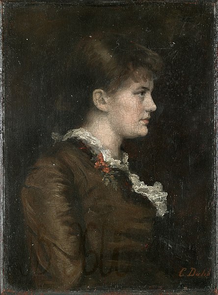 File:Anna Dahl (later Munch) - painting by Cecilie Dahl 1877.jpg