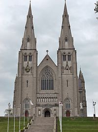 St Patrick's Roman Catholic Cathedral, Armagh, the episcopal seat of the post-Reformation Catholic archbishops. ArmaghRCCathedral.JPG
