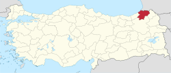 Artvin in Turkey.svg