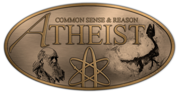 English: Atheist Badge: The design of the A-le...
