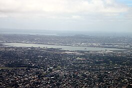 Aerial view of Māngere Inlet