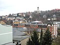 Blick auf den Stadtteil Zelle mit Friedenskirche