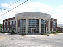 The new Bowling Green Area Chamber of Commerce building was one of the first parts of the Downtown Redevelopment Project to reach completion. BGChamber.JPG