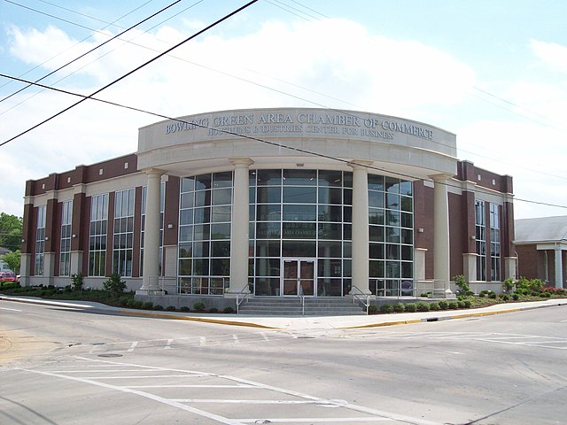 The new Bowling Green Area Chamber of Commerce building was one of the first parts of the Downtown Redevelopment Project to reach completion.