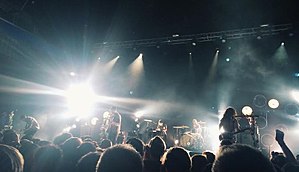 Brand New performing at St. Augustine Amphitheatre in St. Augustine, Florida on May 7, 2015. BR15.jpg