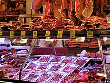 Vacuum packaged ready-to-sell Jamon products. Barcelona Mercat Boqueria 9 (8271967087).jpg