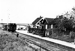 Het station in 1946.