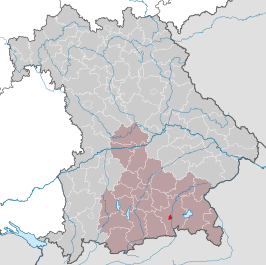Kaart van Rosenheim