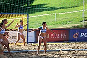 Deutsch: Beachhandball Europameisterschaften 2019 (Beach handball Euro); Tag 4: 5. Juli 2019 – Frauen, Viertelfinale, Niederlande-Griechenland 2:1 (25:12, 18:24, 7:6) English: Beach handball Euro; Day 4: 5 July 2019 – Quarter Final Women – Netherlands-Greece 2:1 (25:12, 18:24, 7:6)