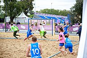 Deutsch: Beachhandball bei den Olympischen Jugendspielen 2018; Tag 6, 11. Oktober 2018; Jungen, Platzierungsrunde - Venezuela-Italien 2:0 English: Beach handball at the 2018 Summer Youth Olympics at 11 October 2018 – Boys Consolation Round – Venezuela-Italy 2:0