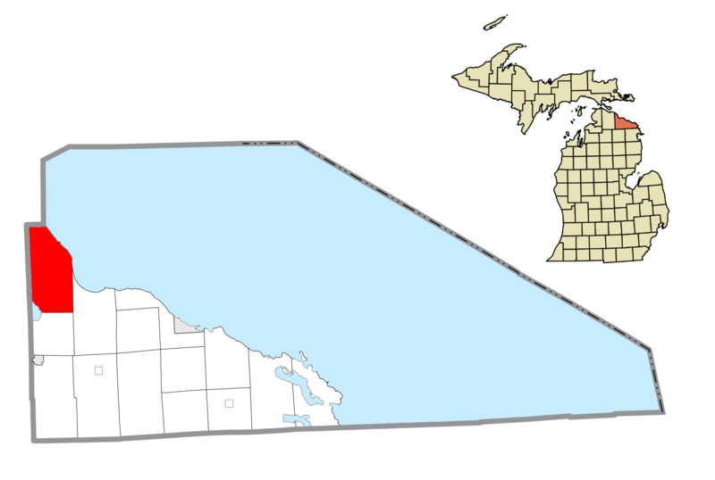 File:Bearinger Township, MI location.png