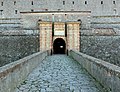 * Nomination Main entrance of Fort de Bellegarde, near Le Perthus, France. --Palauenc05 18:10, 5 January 2017 (UTC) Nice symmetry. I think the WB is a bit too cold, and I think the focus on the wall is a bit soft, but perhaps OK for QI .. Slaunger 19:22, 5 January 2017 (UTC) Hi Slaunger, thanks for your "... OK for QI". Feel free to promote it. --Palauenc05 12:07, 6 January 2017 (UTC) Palauenc05: Yes, except for the WB, it think it is a bit too cold. What do you think? -- Slaunger 18:48, 6 January 2017 (UTC) I've slightly changed the WB, please have a look. --Palauenc05 21:52, 6 January 2017 (UTC) * Promotion Good quality. --Slaunger 08:05, 7 January 2017 (UTC)