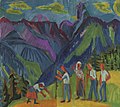 Bergheuer, Heuer auf der Alp, Ernst Ludwig Kirchner (1920/1921)[19]