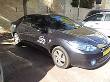 Renault Fluence Z.E. sold through Better Place in Israel. Bettr place car 1.jpg