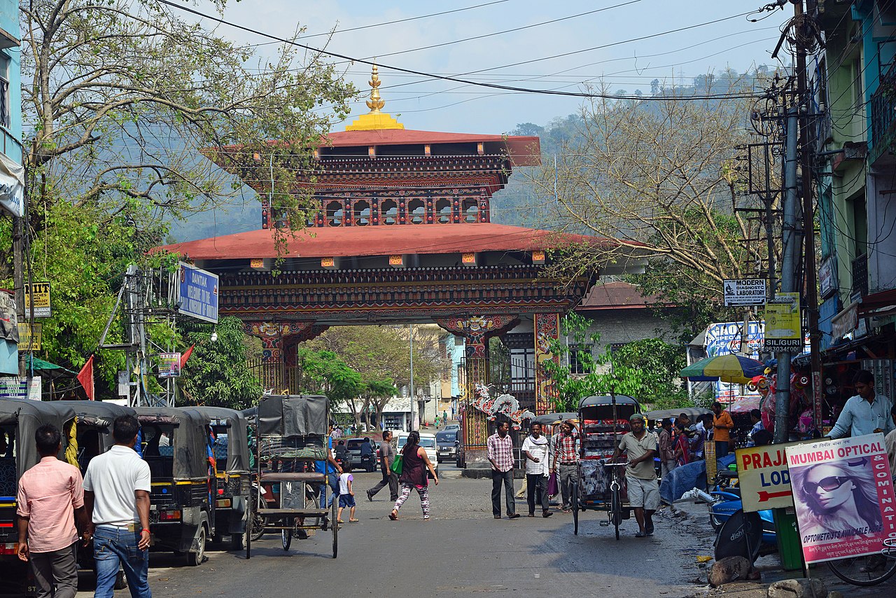 Bhutan gate from Jaigaon