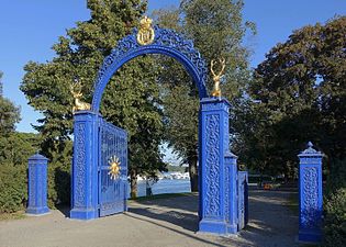 Blå porten efter renoveringen 2009.
