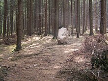 Bödigestein im Hüggel. Hier starb der Hüggelforscher Nikolaus Bödige am 16. Oktober 1926 im Alter von 67 Jahren.