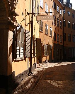 Bollhusgränd alley in Gamla stan, Stockholm, Sweden