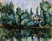 Paul Cézanne, Les rives de la Marne, um 1888.