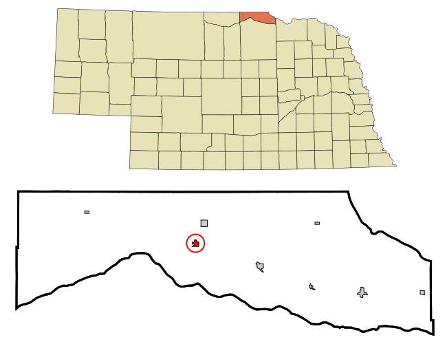 File:Boyd County Nebraska Incorporated and Unincorporated areas Butte Highlighted.svg