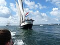 Les Tonnerres de Brest 2012 : Abel Tasman sous voiles à la sortie de la rade abri