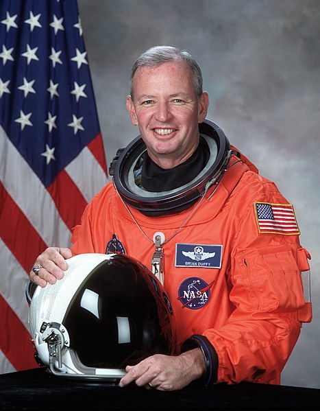 Astronaut Brian Duffy, NASA photo (2000)Source: Wikipedia (spaceflight.nasa.gov killed 25 Feb 2021) 467px-Brian_Duffy.jpg