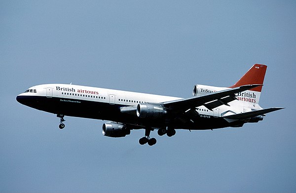 L-1011-500 TriStar G-BFCB, June 1983. This aircraft underwent conversion to TriStar K1 standard in November, becoming ZD949.