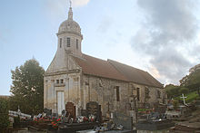 fotografia representando a igreja de Brucourt