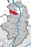 Lage des Marktes Buchenberg im Landkreis Oberallgäu