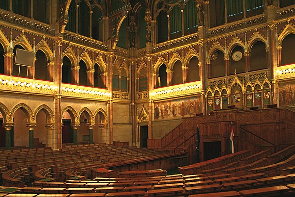 Assembly hall of the House of Magnates