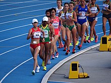 Bydgoszcz 2016 IAAF Dunia U20 Kejuaraan, 10000m berjalan women8 19-07-2016.jpg