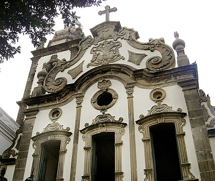 The façade of Convento de Santo Antônio