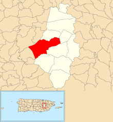 Barrio Canaboncito in Caguas Canaboncito, Caguas, Puerto Rico locator map.png