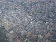 Cabanatuan City from air