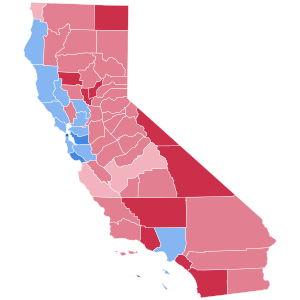 Resultater fra presidentvalget i California 1988.svg