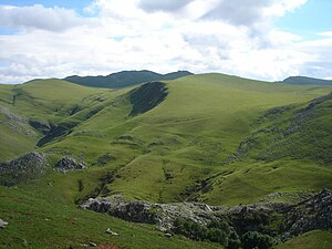 The Aralar fields from Txindoki