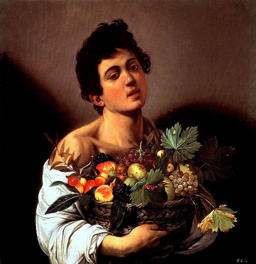 Caravaggio - Fanciullo con canestro di frutta