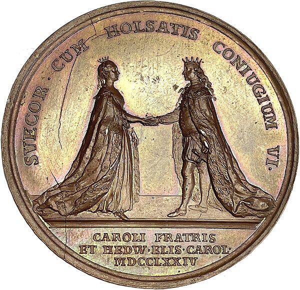 Wedding medal of the duke and duchess 1774