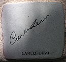 Signatur av Carlo Levi