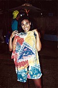 Carlos Santana gives the shirt he was wearing to my date Photo Don Ramey Logan.jpg