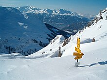 Passhöhe mit Blick Richtung Ringelspitz und Calandagruppe