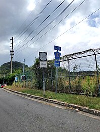 PR-153 at its junction with PR-154 in Coamo