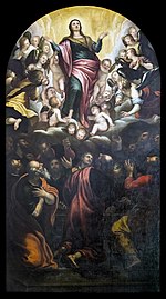 Adorazione della Vergine con gli Angeli di Alessandro Maganza