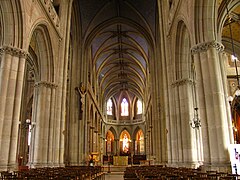 The inside of the Belley cathedral.