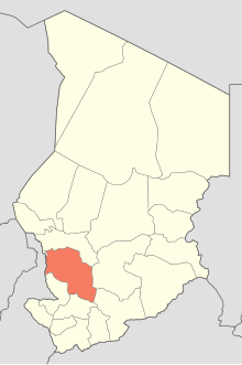 Регіон Шарі-Багірмі (Чад), де поширена мова багірмі.