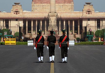 Change of guard at Rashtrapati Bhavan,New Delhi