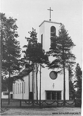 Iglesia en Kanneljärvi, arco.  UnoUlberg.  1934